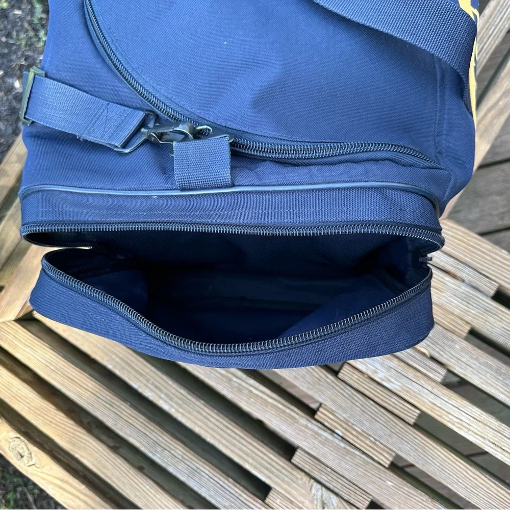 Flying Circle West Virginia Mountaineers Large Military Grade Duffel Bag Blue